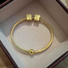 潮宏基足金黄金手镯女金镯子计价 万花筒 SDG30004297 约12.25g 实拍图