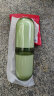 欣沁 洗漱杯多功能四合一刷牙杯旅游牙膏漱口杯套装便携4个杯子墨绿色 实拍图