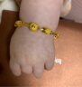 周生生母亲节礼物小金珠宝宝儿童周岁满月黄金手镯31484K计价5.3克 实拍图