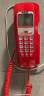 美思奇（MSQ） 1005 壁挂式 电话机座机 家用办公酒店宾馆床头创意小分机 红色 实拍图