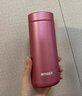 虎牌（TIGER）保温杯轻便迷你型保冷杯MMZ-A35C真空男女办公杯水杯保温杯 霜花粉PF 350ml 实拍图