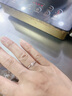 周六福（ZLF）Pt950铂金钻石戒指女款花朵型求婚结婚订婚钻戒 4分 12号 实拍图