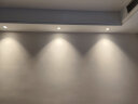 雷士照明（NVC）led家用小山丘射灯嵌入式客厅防眩小孔灯天花灯商用小桶灯 5W 三色 铝材漆白75-85mm 实拍图