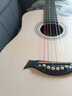 雅萨特奥（YASATEAO)单板民谣吉他38寸初学者吉他新手入门吉它学生乐器 38寸原木色（炭纤维+礼包） 实拍图