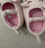 格子熊宝宝学步鞋儿童春秋棉鞋布鞋秋冬厚室内隔凉地板鞋防滑软底婴儿鞋 小粉猫1双（鞋带款） 15 cm鞋内长（参考年龄2-3岁） 实拍图