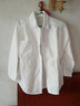 欧贝汐中长款白衬衫女春夏春秋冬季高腰韩版宽松气质仙女范收腰显瘦衬衣 白色 M 实拍图