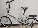 放牧人 折叠自行车成人男女士单车可折叠变速轻便迷你便携免安装超轻 20寸单速黑色【免安装】 实拍图