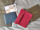 巴玛特（Bal Manent）真皮钱包男头层牛皮男士钱包超薄钱夹男短款多卡位牛皮皮夹男Q004 蓝色横款 横款 实拍图