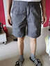花花公子中老年短裤男五分裤纯棉高腰休闲西装直筒裤爸爸装中裤 深灰+卡其 33 实拍图