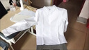 G.duck童装男童白衬衫长袖纯棉春秋薄款儿童纯色衬衣英伦风小学生校服 白色 120 (建议身高110cm  6-7岁)cm 实拍图
