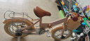 凤凰（Phoenix）儿童自行车3-4-6-10岁宝宝脚踏车男孩女孩童车折叠单车 仰望樱花粉+一体轮-带后座款 14寸（建议身高100-120cm） 晒单实拍图