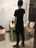 昇亿 运动套装男士健身服秋冬季运动服速干紧身衣健身裤跑步足球篮球 黑夜传说（拼接短袖三件套） XL 实拍图