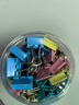 广博(GuangBo)40只19mm彩色长尾夹票夹5#金属燕尾夹票据夹子 办公用品 W18004 实拍图