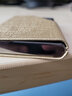 星人说【可定制】名片夹男 商务名片盒女士便携名片收纳盒大容量夹子时尚活动展会递交超薄名片金属盒子 甲骨纹-金色 实拍图