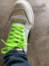 瑯悠（2双装）运动鞋鞋带扁平休闲板运行鞋男女鞋绳百塔小白鞋鞋绳子 荧光绿色-默认120cm适用5-6对孔 实拍图