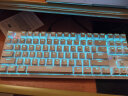 黑爵（AJAZZ）K870T蓝牙无线双模87键机械键盘RGB灯光手机平板笔记本游戏办公 白色红轴 晒单实拍图