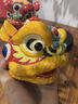 翊珗（YIXIAN） 醒狮摆件国潮舞狮佛山文创陶瓷石湾公仔装饰工艺品商务礼品定制 红彩狮头(精美礼盒+圆形底座) 实拍图