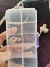 比博欧适用Huawei华为FreeLace Pro蓝牙耳机硅胶套耳机套FreeLace Pro2耳塞鲨鱼鳍运动防掉耳帽耳机配件 晨曦白中号【一对，送收纳盒】 实拍图