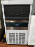 戈绅（goshen）制冰机商用奶茶店 方冰酒吧制冰机 大容量家用商用小型制冰机迷你专业级商用冰块机 SKL110H|40冰格|产量50KG|自来水 实拍图