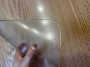 柔袖透明桌垫餐桌垫桌面保护垫pvc软玻璃茶几桌布防水防油防烫水晶板 母婴抗菌无味防渗透【透明】1.5 60*120cm 实拍图