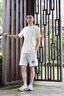 AK ARMY纯棉重磅短袖t恤男夏季款男士休闲百搭圆领复古体恤纯色打底衫 米白色 M 实拍图