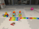 Hape儿童积木玩具自由拼搭80粒数字字母积木男孩女孩生日礼物 E8022 实拍图
