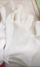 贸正白手套劳保10双 涤纶加厚三筋礼仪 无尘独立装 白色 实拍图