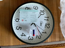 康巴丝墙上挂表客厅家用卧室净音钟表现代简约创意挂钟大气石英钟 6112黑白直径34厘米 其他 实拍图