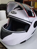 AD新国标电动车头盔男女士四季通用揭面盔冬季保暖防雾电瓶车安全帽夏季双镜防晒夏盔冬天揭面头盔 【白色】透明防雾镜 实拍图