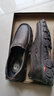 骆驼休闲皮鞋男套脚百搭真皮商务男鞋软底乐福鞋 W032211320 棕色 40 实拍图
