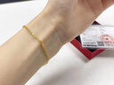 中国黄金（CHINA GOLD）黄金手链女足金首饰凤尾手链素金生日618送女朋友礼物送老婆 时尚凤尾手链 约4.5g 实拍图