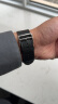istrap苹果手表表带真皮爱马仕同款牛皮适用apple watch表带S10/9/8/7/6/5/SE男女士iWatch ultra2手表带 黑色黑线丨银色配件 44/45/46MM表盘【适用Wat 实拍图
