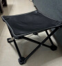 小魔户外折叠椅 马扎折叠凳子便携式 钓鱼高铁旅行野营排队神器 黑 实拍图