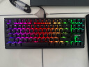 CHERRY樱桃 MX1.1黑曜极光 机械键盘 游戏键盘 悬浮式无钢结构 87键有线键盘 RGB灯效  黑色 红轴 实拍图