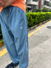 美津浓（MIZUNO）儿童裤子运动长裤薄款童装男女童春夏季中大童速干防蚊透气CK2151 牛仔蓝色 160 实拍图