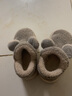 京东京造儿童拖鞋男童包跟卡通舒适毛绒保暖包脚棉拖鞋灰色30-31 JZ-3262 实拍图