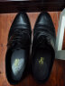 金利来（goldlion）男鞋男士时尚正装皮鞋舒适耐穿牛津鞋58021029501A黑色40 实拍图