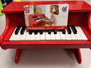 德国hape儿童钢琴木质机械钢琴玩具早教启智儿童音乐启蒙玩具小钢琴25键钢琴新年生日六一儿童节礼物 25键钢琴-红色E8466 实拍图