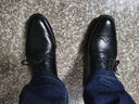 奥康男鞋男士布洛克内增高皮鞋男大码商务增高男皮鞋结婚新郎 黑色增高5.5CM 42 实拍图