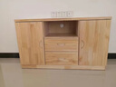 沫春 松木电视柜客厅简易电视柜高款中式实木简约家用电视柜 清漆 长100宽40高70 实拍图