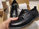 Mr.A低帮马丁靴男款真皮英伦大头牛筋厚底休闲皮鞋潮流复古工装鞋MRA 黑色 单层 44 实拍图