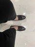 奥康男鞋2025年春秋新款男士休闲皮鞋商务豆豆鞋真皮防滑中老年爸爸鞋 黑色1225224000N 38 实拍图