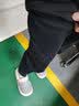 安踏男裤运动裤子男士夏季新款针织宽松直筒健身中考体育体测训练长裤 【直筒平口】anta款/灰-4 2XL /(185) 适合160-170斤 实拍图
