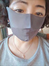 钰美涵无痕口罩女夏冰丝防晒透气薄款防紫外线全脸遮阳时尚个性高弹 无痕网眼2个【深灰+蓝色】 实拍图