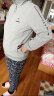 啄木鸟（TUCANO）开衫休闲外套女春秋季针织衫中年宽松显瘦时尚运动卫衣棒球服夹克 灰色 M 建议80-95斤 晒单实拍图