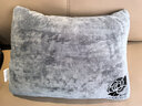 南极人（Nanjiren）冬季加厚抱枕被子两用毯子二合一办公室午睡枕头汽车沙发折叠靠枕 牛奶绒抱枕被-山茶花灰色 35*55cm【展开115*155cm】一只装 实拍图