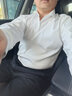 恒源祥新款加绒保暖抗皱免烫衬衫23年秋冬新款男士长袖轻奢休闲外穿加厚 加厚白色 加绒 41 实拍图