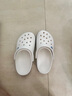 卡骆驰（crocs）洞洞鞋男鞋女鞋 25夏季新款贝雅拖鞋轻便透气情侣鞋沙滩鞋凉鞋 贝雅卡骆班-白色/热推款 41 -42 /M8W10/260mm 实拍图