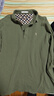与狼共舞【高级感】长袖T恤男士2025秋季新款纯棉刺绣中青年POLO衫男6541 灰绿色211 L /175 实拍图