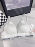 Calvin Klein内衣【摩登引力带】女ck无钢圈软支撑三角杯文胸 QF8498AD100-月光白 S 实拍图